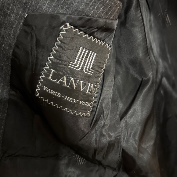 Lanvin Charcoal Pinstripe Blazer - Picture 6 of 9